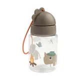 Done By Deer Drinkfles Met Rietje - Tiny Trails -  Sand - 280 ml