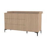 Kidsmill Wickelaufsatzplatte XL - Levi - Eiche