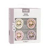 BIBS Boheme Schnuller - 4 Pack - Size 1 - Ivory/Blush/Blossom/Dusky Lilac