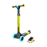 BERG Nexo Roller Faltbar Mit Beleuchtung + Magnetdeck - Lime