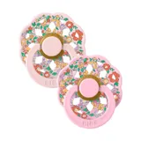 BiBs x Liberty Chloe Meadow Fopspeen - Rond - 2 Stuks - 0-6 Mnd - Blossom Mix