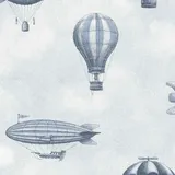 Eijffinger Behang - Tiny Treasures - Ballonnen Blauw