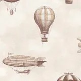 Eijffinger Behang - Tiny Treasures - Ballonnen Beige / Zand