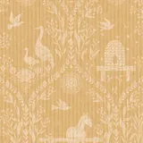 Eijffinger Behang - Tiny Treasures - Geel / Oker