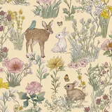 Eijffinger Behang - Tiny Treasures - Pastel Geel