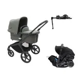 Bugaboo Fox 5 Kinderwagen 2-in-1 Forest Green | Doona X Autositz | Doona X Isofix Base