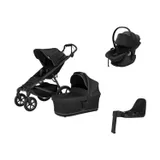 Thule Urban Glide 4 Kinderwagen 2-in-1 - Black| Thule Maple Autositz | Thule Alfi Isofix Basis