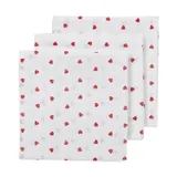 Meyco Baby Sweet Heart Hydrofiele Tücher - 70 x 70 cm - 3-Pack - Rot