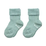 KipKep Blijf-Sokken - 6-12 Mnd - 2 Pack - Pale Green