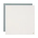 Jollein Hydrophiles Tuch - Groß - 2 Stück - 115 x 115 cm - Sea Green/Ivory