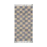 Ferm Living Teppich - Mist Blue/Warm Sand