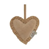 Witlof For Kids Velvet Rib Schmusetuch Herz - Urban Taupe