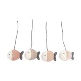 Bamboom Speelgoed Muziekmobiel - Fish Pink - 4 Stuks