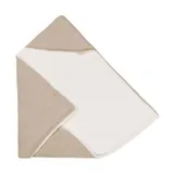 Bamboom Einschlagdecke mit Kapuze - 80x80 cm - Sand Melange