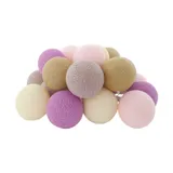 LIFETIME Lichterkette - Cotton Ball Lights - Pink Lily