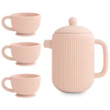 Mushie Teeservice Spielzeug - Silikon - Blush