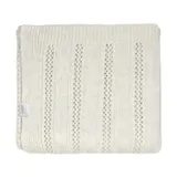 Lodger Gebreide Babydeken Pointelle Merino - 80 x 100 cm - Birch