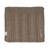 Lodger Gebreide Babydeken Pointelle Merino - 80 x 100 cm - Buffalo