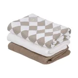 Lodger Swaddler - 3 Stuks - 70 x 70 cm - Matcha Buffalo