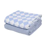 Lodger Swadller - 2 Stuks - 110 x 110 cm - Matcha Blue Fogg