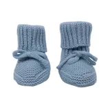 Lodger Knit Pantoffeln - 0-6 Monate - Blue Fogg