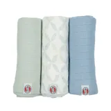 Lodger Hydrophiles Tuch - 3 Stück - 70 x 70 cm - Matcha - Peppermint