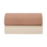 Snuz Spannbettlaken SnuzPod Co-Sleeper - 2er-Pack - Blush Dot