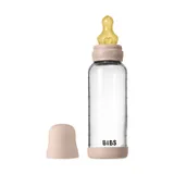 BIBS Fles - Medium Flow - 240 ml - Glas/Latex - Blush