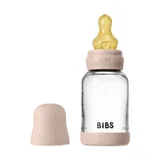 BIBS Flasche - Slow Flow - 120 ml - Glas/Latex - Blush