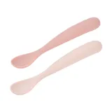 Béaba Set von 2 Silikonlöffel Altersstufe 1 – Duo Cotton Candy