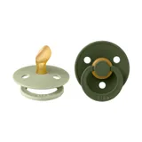 BiBs Schnuller Anatomisch - 0-6 Monate - 2 Stück - Sage / Hunter Green
