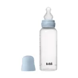 Bibs Fles - Medium Flow - 270 ml - Silicone - Baby Blue