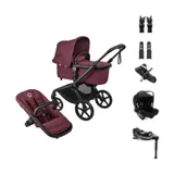 Bugaboo Fox 5 Renew Kinderwagen 4-in-1 - Bundle - Black / Dark Cherry