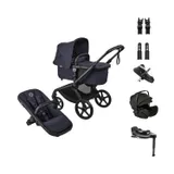 Bugaboo Fox 5 Renew Kinderwagen 4-in-1 - Black / Deep Indigo | Bugaboo Otter by Nuna Kindersitz