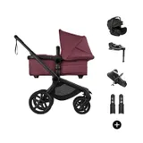 Bugaboo Fox 5 Renew Kinderwagen 4-in-1 - Black / Dark Cherry | Bugaboo Otter by Nuna Autostoel
