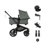 Bugaboo Fox 5 Renew Kinderwagen 4-in-1 - Black / Forest Green | Bugaboo Otter by Nuna Autostoel