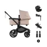 Bugaboo Fox 5 Renew Kinderwagen 4-in-1 - Black / Desert Taupe Melange | Bugaboo Otter by Nuna Autostoel