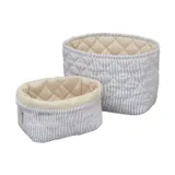 Cam Cam Copenhagen Classic Stripes Opbergmand - 2 Stuks - Blue