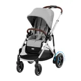 Cybex E-Gazelle S Kinderwagen - Silver - Stone Grey / Mid Grey
