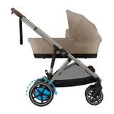 Cybex E-Gazelle S Kinderwagen 2-in-1 - Taupe - Almond Beige / Beige