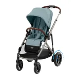 Cybex E-Gazelle S Kinderwagen - Taupe - Stormy Blue / Light Blue 