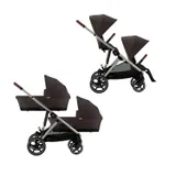 Cybex E-Gazelle S Twin Kinderwagen - Chocolate Brown / Brown