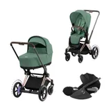 Cybex E-Priam 4 Kinderwagen Set 3-in-1 - Leaf Green