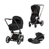 Cybex E-Priam 4 Kinderwagen Set 3-in-1 - Sepia Black