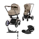 Cybex E-Priam 4 Kinderwagen Set 4-in-1 - Cozy Beige