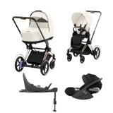 Cybex E-Priam 4 Kinderwagen Set 4-in-1 - Off White