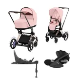 Cybex E-Priam 4 Kinderwagen Set 4-in-1 - Peach Pink