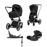 Cybex E-Priam 4 Kinderwagen Set 4-in-1 - Sepia Black