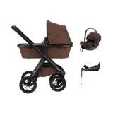 Dubatti One E6 Kinderwagen Dark Brown / Walnut Brown | Dubatti by Römer Autostoeltje Babysafe Pro | Vario Base 5Z