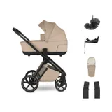 Easywalker Zoey Kinderwagen Bundel - Almond Taupe | Dubatti by Römer Baby-Safe Pro - Pitch Black